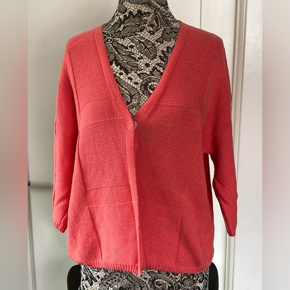 Lafayette 148 New York Sweaters - Lafayette 148 coral cardigan